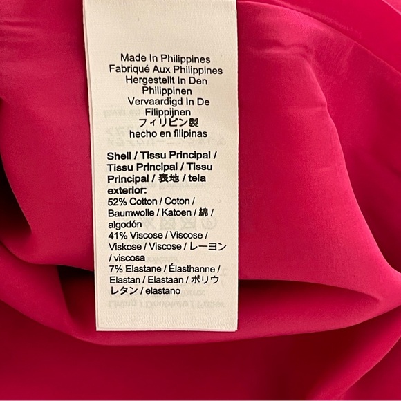 J.Crew V-NECK BI-STRETCH COTTON SHEATH DRESS IN SOFT FUCHSIA office modest - Picture 8 of 10